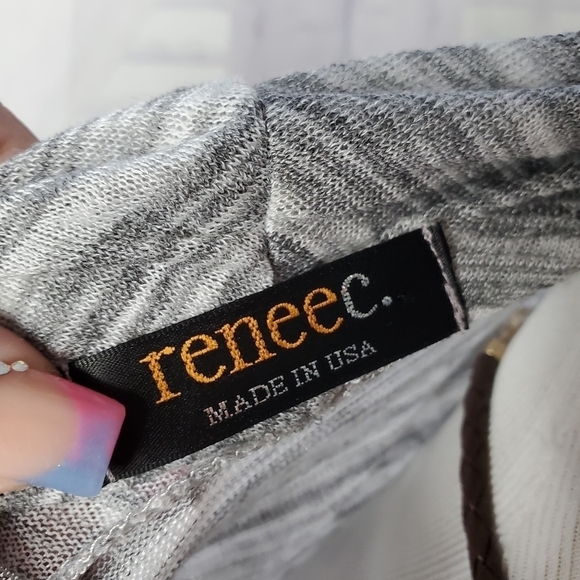 Renee C. Size S gray womens cardigan sweater top - Picture 14 of 14